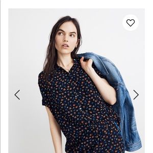 Madewell Central Drapey Shirt in Prairie Posies